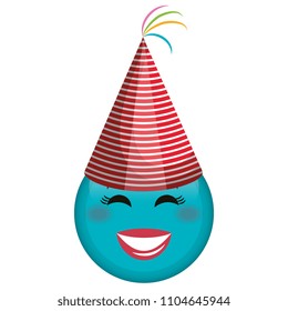 emoji face with party hat