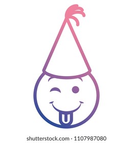 emoji face with party hat