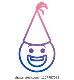 emoji face with party hat