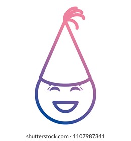 emoji face with party hat