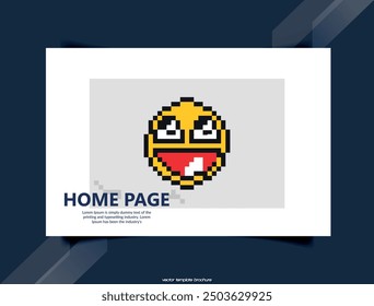 Emoji Face Emoji Pixel Emoticons Vector Illustration. website, mobile app, poster, flyer