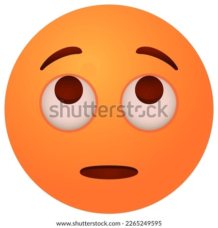 Emoji. Face with rolled eyes