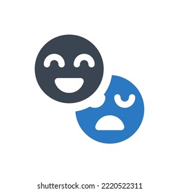 Icono de retroalimentación de Emoji (Ilustración vectorial)