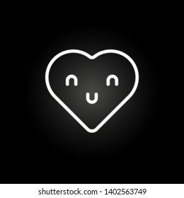 emoji feeling neon icon. Elements of electricity set. Simple icon for websites, web design, mobile app, info graphics