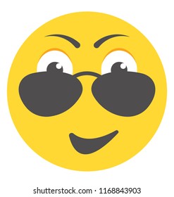 
Emoji flat design for expression of feelings
