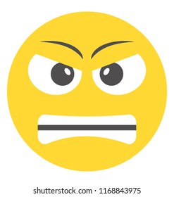 
Emoji flat design for expression of feelings
