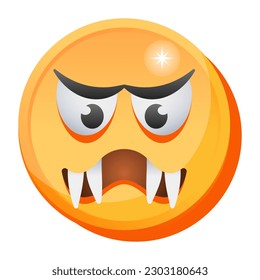 Un emoji en diseño de iconos planos 