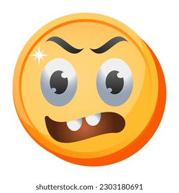 Un emoji en diseño de iconos planos 