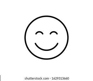 Emoji flat icon. Thin line signs for design logo, visit card, etc. Single high-quality outline symbol for web design or mobile app. Emoji outline pictogram.