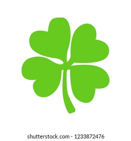 Emoji four leaf lucky clover vector