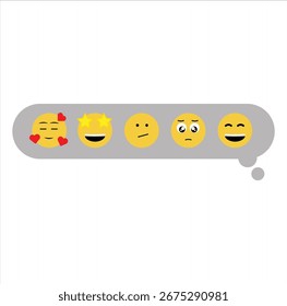 Emoji, Engraçado Emoji Faces Vetor
