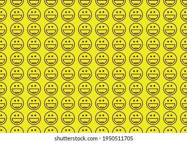 Emoji. Geometric seamless pattern for print design.