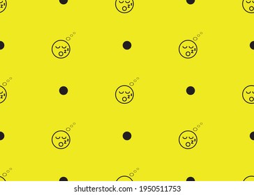 Emoji. Geometric seamless pattern for print design.