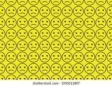 Emoji. Patrón geométrico sin fisuras para el diseño de impresión.