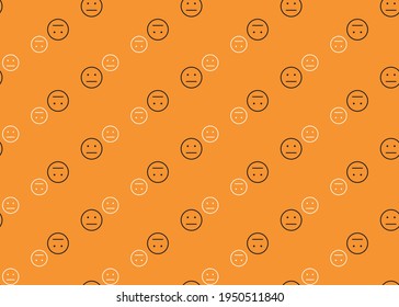 Emoji. Geometric seamless pattern for print design.