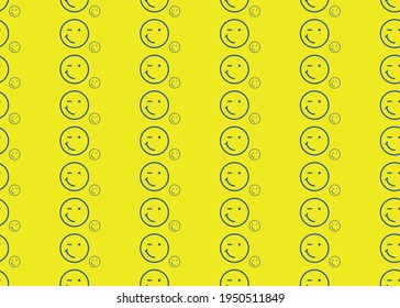 Emoji. Patrón geométrico sin fisuras para el diseño de impresión.
