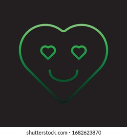 emoji grateful nolan icon. Simple thin line, outline vector of heart emotions icons for ui and ux, website or mobile application