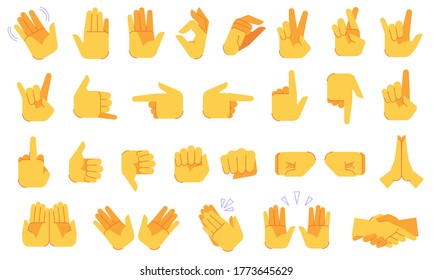 Similar Images, Stock Photos & Vectors of Set of hands icons and
