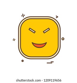 Emoji happy icon
