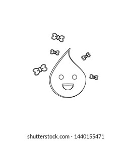 Emoji happy icon. Element of emoji for mobile concept and web apps icon. Outline, thin line icon for website design and development, app development