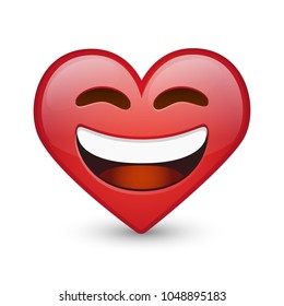 Emoji Heart Expression Emoji Smiley Face Vector Design Art