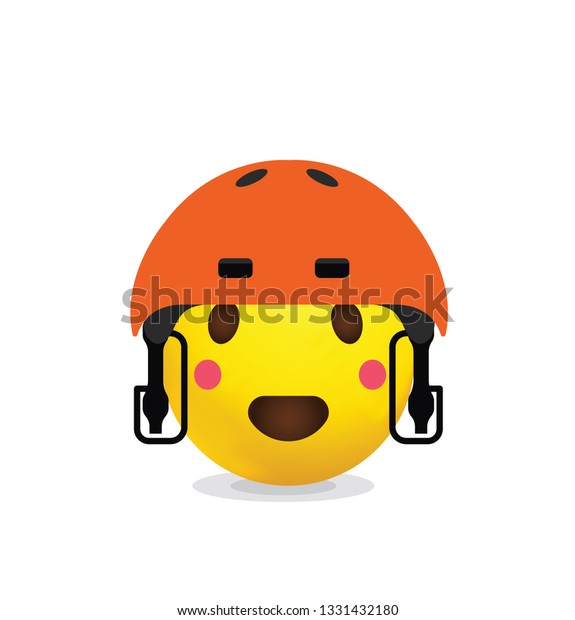 Emoji Helmet Stock Vector (Royalty Free) 1331432180 Shutterstock