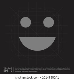 Emoji icon - Black Creative Background