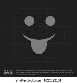 Emoji icon - Black Creative Background