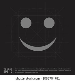 Emoji icon - Black Creative Background