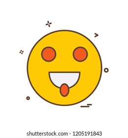 Emoji icon design vector