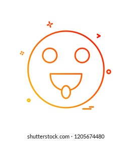 Emoji icon design vector