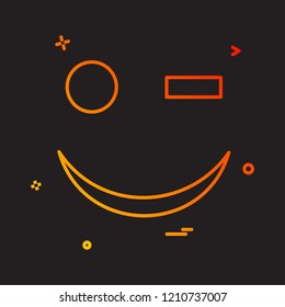 Emoji icon design vector