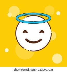Emoji icon design vector