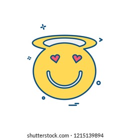 Emoji icon design vector 