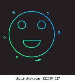 Emoji icon design vector 