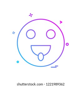 Emoji icon design vector