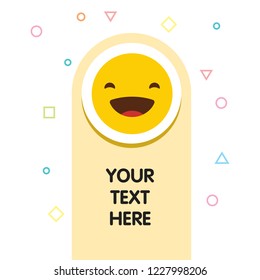 Emoji icon design vector