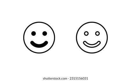 Emoji icon design with white background stock illustration