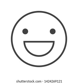 Emoji Icon Face Expression Illustration. Modern Vector Design in Minimal Style