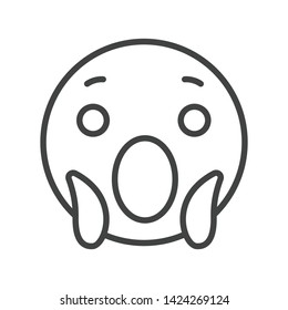 Emoji Icon Face Expression Illustration. Modern Vector Design in Minimal Style