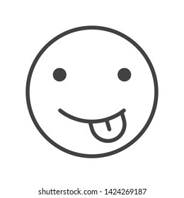 Emoji Icon Face Expression Illustration. Modern Vector Design in Minimal Style
