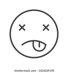 Emoji Icon Face Expression Illustration. Modern Vector Design in Minimal Style