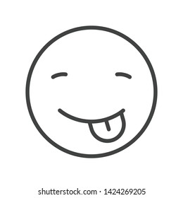 Emoji Icon Face Expression Illustration. Modern Vector Design in Minimal Style