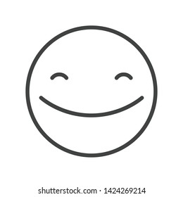 Emoji Icon Face Expression Illustration. Modern Vector Design in Minimal Style
