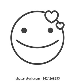 Emoji Icon Face Expression Illustration. Modern Vector Design in Minimal Style