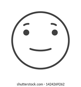 Emoji Icon Face Expression Illustration. Modern Vector Design in Minimal Style