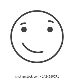 Emoji Icon Face Expression Illustration. Modern Vector Design in Minimal Style