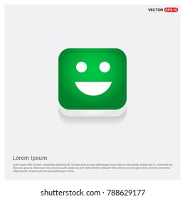 Emoji icon Green Web Button