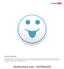 Emoji icon Hexa White Background icon template