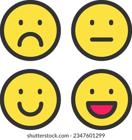 Emoji Icon image. Suitable for mobile application.